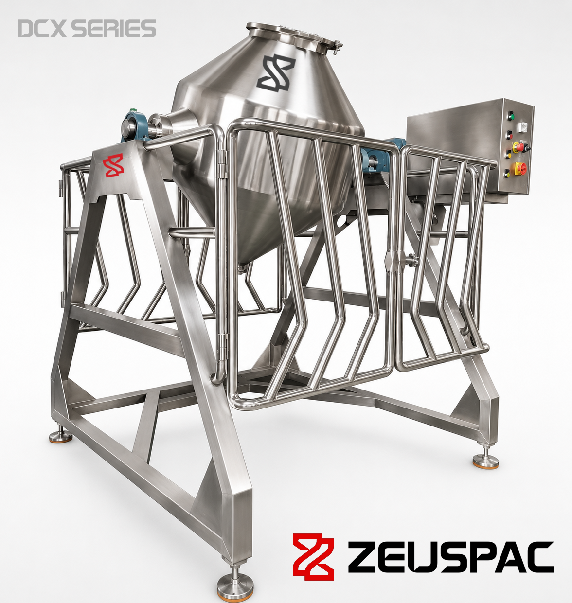 CBX-100 Double Cone Powder Mixer | Industrial Powder Blender 5 Cubic Foot / 100L