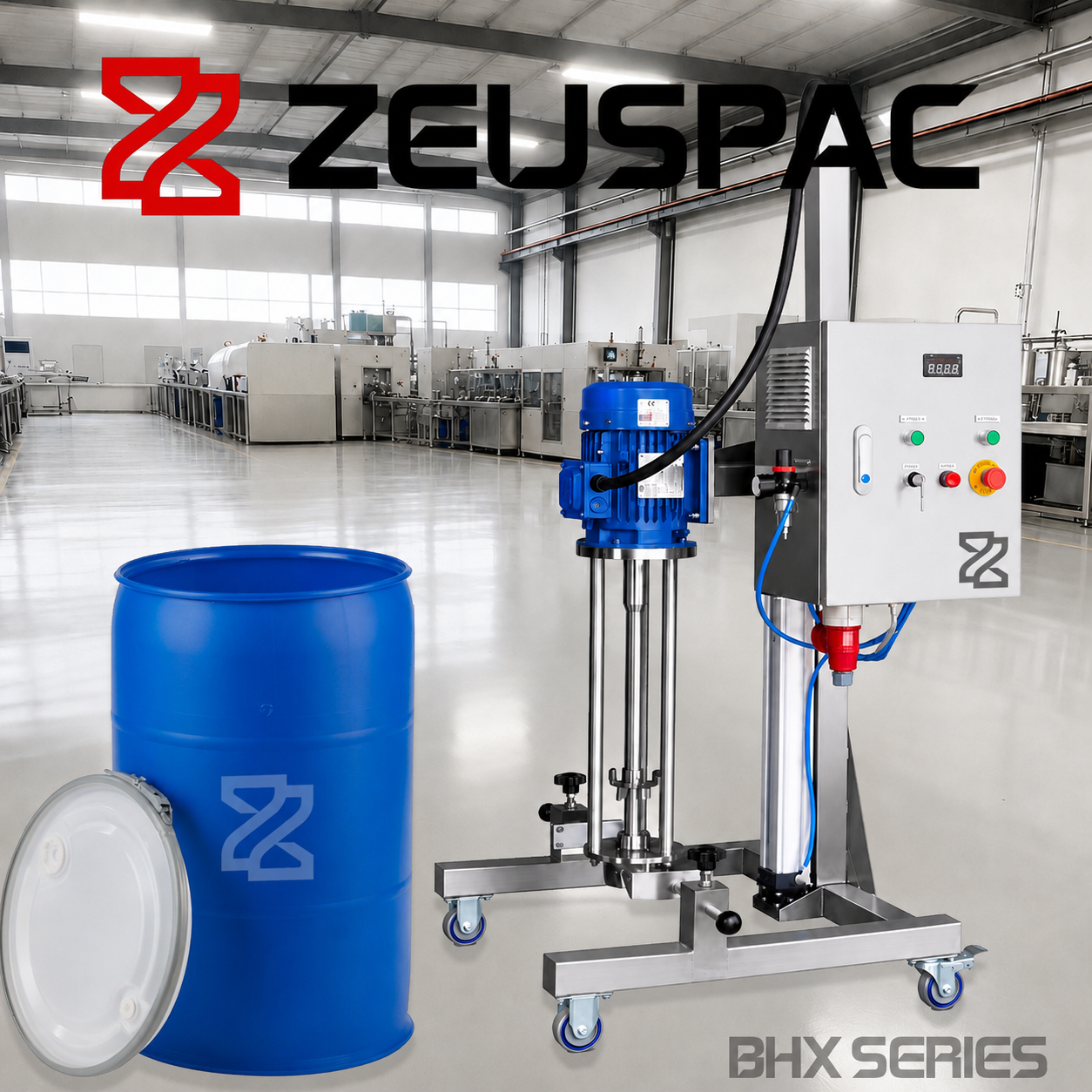 55-Gallon Drum Homogenizer Mixer