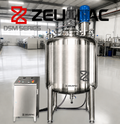 Triple-Wall Jacketed Mixing Kettle with Vacuum, High-Shear Homogenizer, Tank Scraper and Electric Heating (1000L / 270 Gallon)